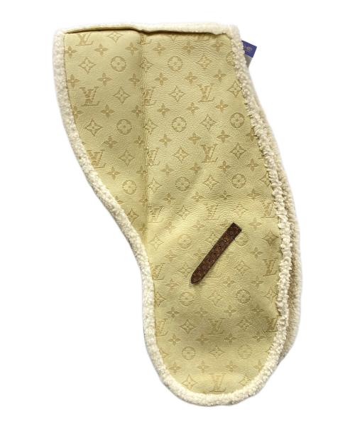 LOUIS VUITTON（ルイ ヴィトン）LOUIS VUITTON (ルイ ヴィトン) LV Snug Scarf ボア ムートン モノグラム ティペット スカーフ ベージュの古着・服飾アイテム