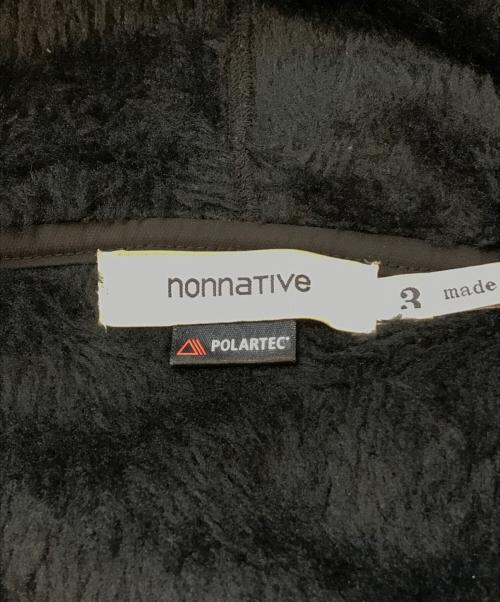 nonnative（ノンネイティブ）nonnative (ノンネイティブ) フリースプルオーバーパーカー ブラック サイズ:3の古着・服飾アイテム