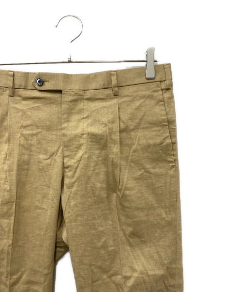 TOMORROW LAND（トゥモローランド）TOMORROW LAND (トゥモローランド) Marini&Cecconi ストレッチリネン スーツセットアップ ベージュ サイズ:SIZE 48 ※パンツ SIZE 46の古着・服飾アイテム