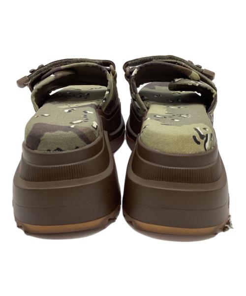 YELLO（イエロ）YELLO (イエロー) カモフラ 厚底サンダル オリーブ サイズ:Lの古着・服飾アイテム