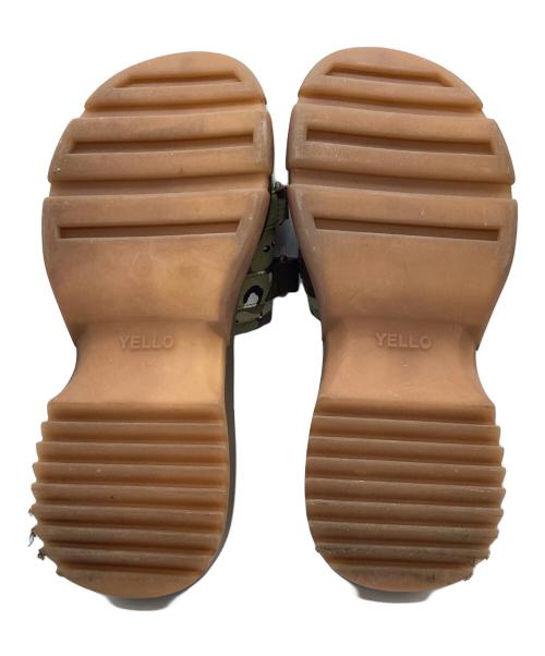 YELLO（イエロ）YELLO (イエロー) カモフラ 厚底サンダル オリーブ サイズ:Lの古着・服飾アイテム