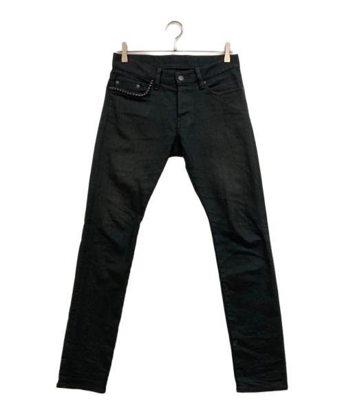 Hysteric Glamour（ヒステリックグラマー）Hysteric Glamour (ヒステリックグラマー) スタッズデニムパンツ ブラック サイズ:30の古着・服飾アイテム