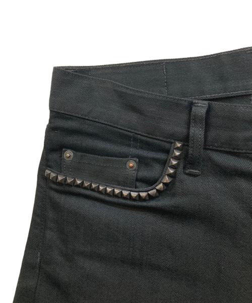 Hysteric Glamour（ヒステリックグラマー）Hysteric Glamour (ヒステリックグラマー) スタッズデニムパンツ ブラック サイズ:30の古着・服飾アイテム