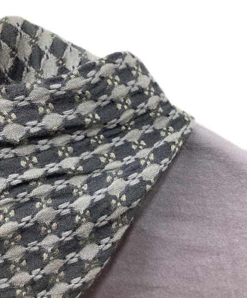 UNDERCOVER（アンダーカバー）UNDERCOVER (アンダーカバー) 小紋チェックフード付ロンTEE グレー サイズ:2 未使用品の古着・服飾アイテム