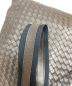 中古・古着 BOTTEGA VENETA (ボッテガベネタ) イントレチャート レザーショルダーバッグ ブラウン サイズ:OneSize：53000円