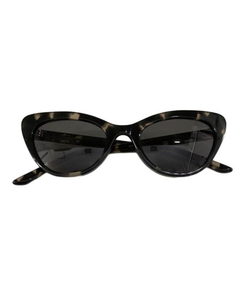 金子眼鏡（カネコガンキョウ）金子眼鏡 (カネコガンキョウ) THE SHISHIKU キャットアイサングラス ブラック×ホワイト サイズ:表記なしの古着・服飾アイテム