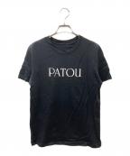 patouパトゥ）の古着「オーガニックコットン パトゥロゴTシャツ」｜ブラック