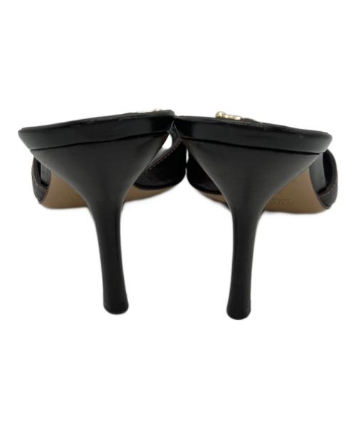 GUCCI（グッチ）GUCCI (グッチ) グッチシマヒールサンダル ブラウン サイズ:37の古着・服飾アイテム