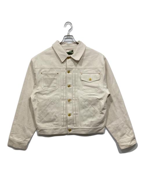 B BALSSY（ボールジィ）B BALSSY (ボールジィ) 2ndタイプデニムジャケット アイボリー サイズ:Lの古着・服飾アイテム