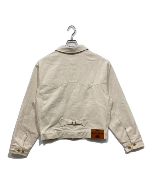 B BALSSY（ボールジィ）B BALSSY (ボールジィ) 2ndタイプデニムジャケット アイボリー サイズ:Lの古着・服飾アイテム