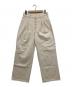 B.BALLSY（ボールジーブラザーズ）の古着「シンチバックワイドペンタ―パンツ」｜アイボリー