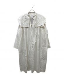 SEEALL（シーオール）の古着「GATHER SMOK DRESS」｜ホワイト