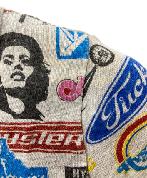 Hysteric Glamour（ヒステリックグラマー）Hysteric Glamour (ヒステリックグラマー) 総柄Tee グレー サイズ:Freeの古着・服飾アイテム