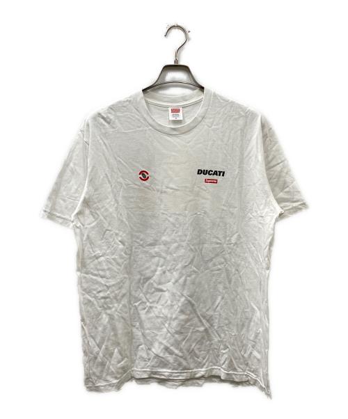 SUPREME（シュプリーム）SUPREME (シュプリーム) DUCATI CORSE (デュカティ・コルセ) 24SS Ducati Logos Tee ホワイト サイズ:Mの古着・服飾アイテム
