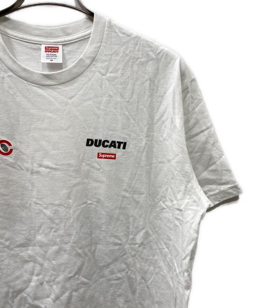 SUPREME（シュプリーム）SUPREME (シュプリーム) DUCATI CORSE (デュカティ・コルセ) 24SS Ducati Logos Tee ホワイト サイズ:Mの古着・服飾アイテム