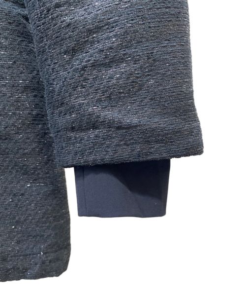 HERNO（ヘルノ）HERNO (ヘルノ) 19AWツイードラメフェザーダウンコート ブラック サイズ:40の古着・服飾アイテム