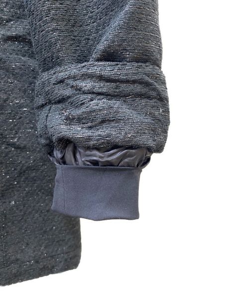 HERNO（ヘルノ）HERNO (ヘルノ) 19AWツイードラメフェザーダウンコート ブラック サイズ:40の古着・服飾アイテム