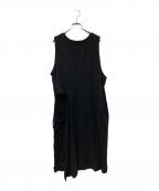 Y'sワイズ）の古着「レーヨンキャミソールワンピース」｜ブラック