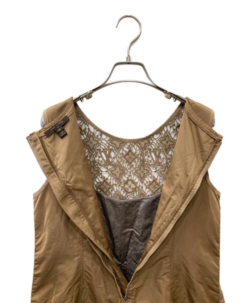 LOUIS VUITTON（ルイ ヴィトン）LOUIS VUITTON (ルイ ヴィトン) 11SS モノグラムレースドレスワンピース ベージュ サイズ:40の古着・服飾アイテム