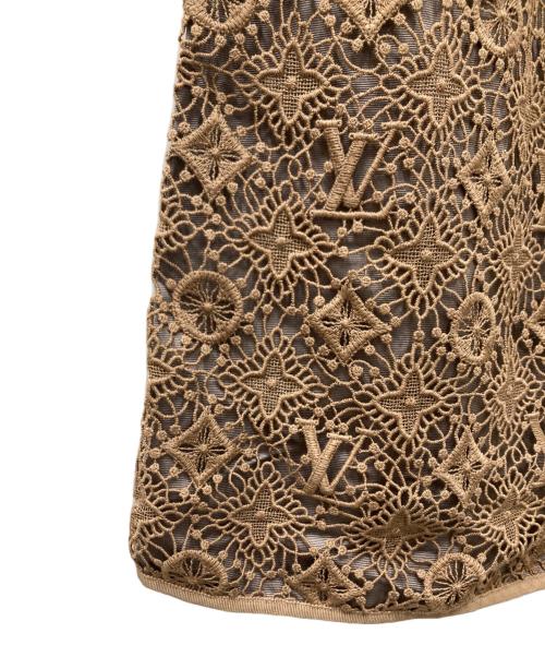 LOUIS VUITTON（ルイ ヴィトン）LOUIS VUITTON (ルイ ヴィトン) 11SS モノグラムレースドレスワンピース ベージュ サイズ:40の古着・服飾アイテム