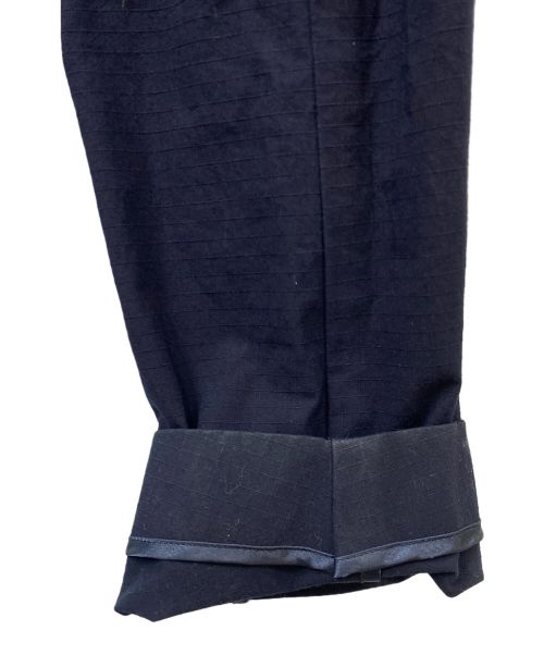 YOHEI OHNO（ヨウヘイオオノ）YOHEI OHNO (ヨウヘイオオノ) 変形リップストップステンカラーコート ネイビー サイズ:SIZE OSの古着・服飾アイテム