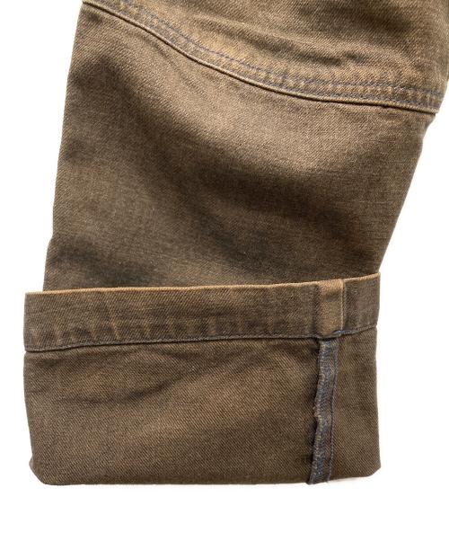 MARITHE+FRANCOIS GIRBAUD（マリテフランソワジルボー）MARITHE+FRANCOIS GIRBAUD (マリテフランソワジルボー) ダブルニーデニムパンツ ブラウン サイズ:Sの古着・服飾アイテム