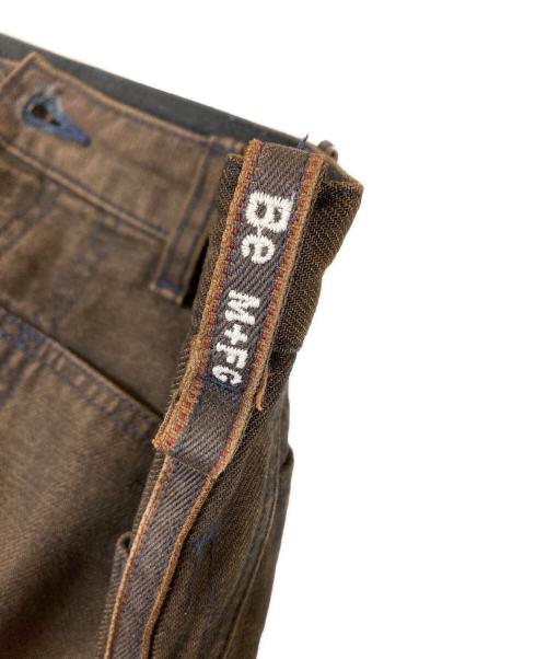 MARITHE+FRANCOIS GIRBAUD（マリテフランソワジルボー）MARITHE+FRANCOIS GIRBAUD (マリテフランソワジルボー) ダブルニーデニムパンツ ブラウン サイズ:Sの古着・服飾アイテム