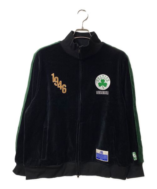 WIND AND SEA（ウィンダンシー）WIND AND SEA (ウィンド アンド シー) NBA (エヌビーエー) VELOUR JACKET ブラック サイズ:Mの古着・服飾アイテム