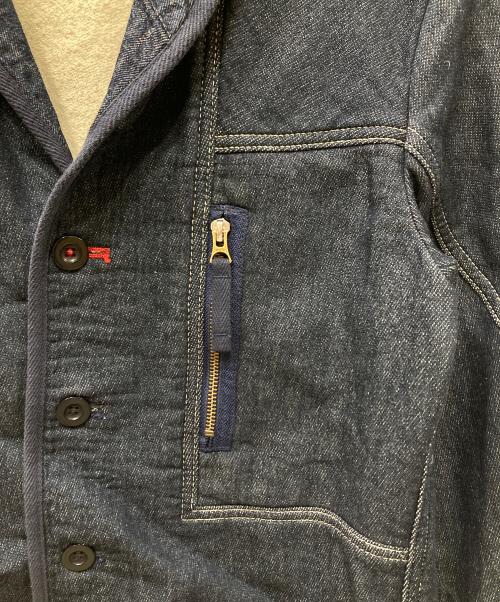 MARITHE+FRANCOIS GIRBAUD（マリテフランソワジルボー）MARITHE+FRANCOIS GIRBAUD (マリテフランソワジルボー) スウェットカバーオール インディゴ サイズ:Mの古着・服飾アイテム