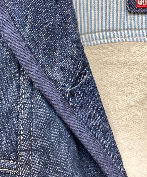 MARITHE+FRANCOIS GIRBAUD（マリテフランソワジルボー）MARITHE+FRANCOIS GIRBAUD (マリテフランソワジルボー) スウェットカバーオール インディゴ サイズ:Mの古着・服飾アイテム