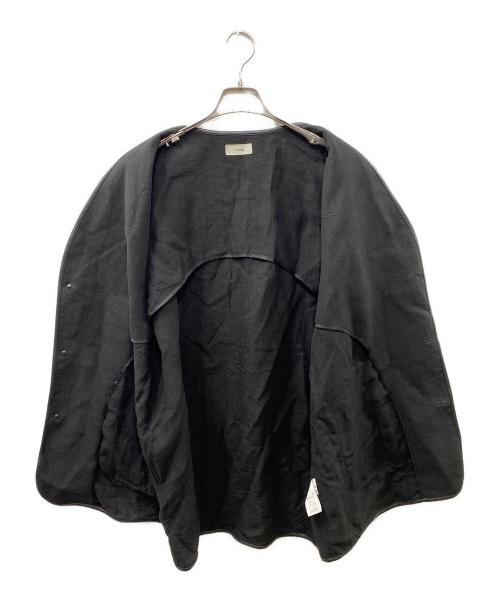 Nomat（ノマット）Nomat (ノマット) PIPING VEST リネンベスト ブラック サイズ:3の古着・服飾アイテム