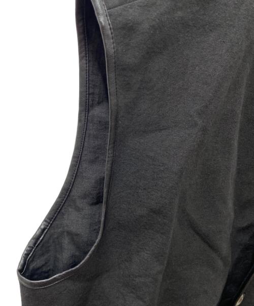 Nomat（ノマット）Nomat (ノマット) PIPING VEST リネンベスト ブラック サイズ:3の古着・服飾アイテム