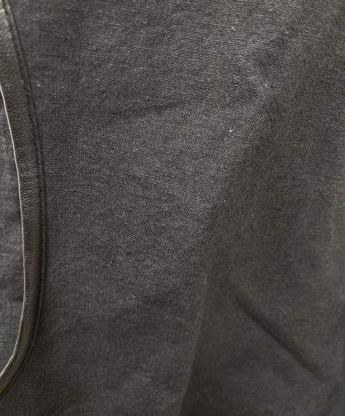 Nomat（ノマット）Nomat (ノマット) PIPING VEST リネンベスト ブラック サイズ:3の古着・服飾アイテム