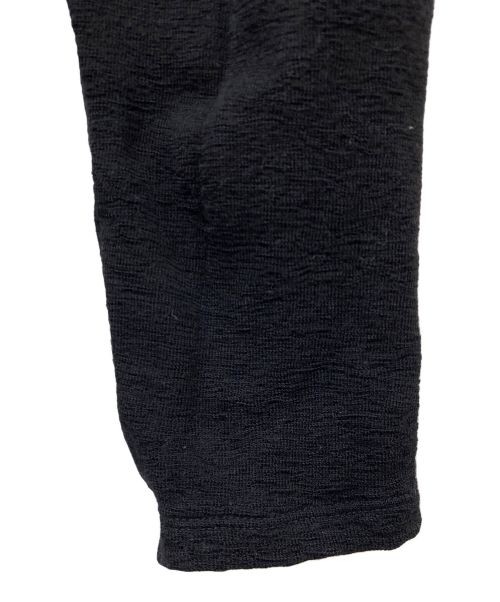 YOKE（ヨーク）YOKE (ヨーク) Super120s WASHABLE WOOL RIB CREWNECK T-SHIRT ブラック サイズ:SIZE 2の古着・服飾アイテム