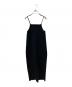 ENFOLD (エンフォルド) APRON KNIT DRESS キャミソールワンピース ブラック サイズ:38：6000円