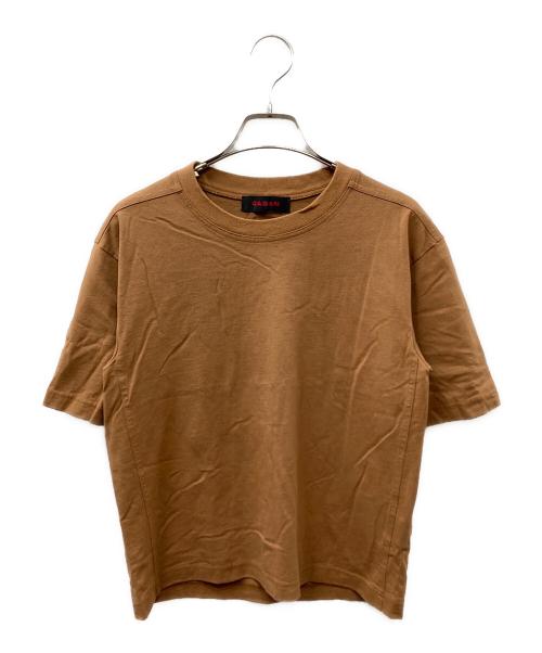 CABAN（キャバン）CABaN (キャバン) ドライスビンコットン ハーフスリーブTシャツ ブラウン サイズ:Mの古着・服飾アイテム