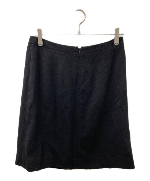 CHANEL（シャネル）CHANEL (シャネル) ココマーク ウールスカート ブラック サイズ:42の古着・服飾アイテム