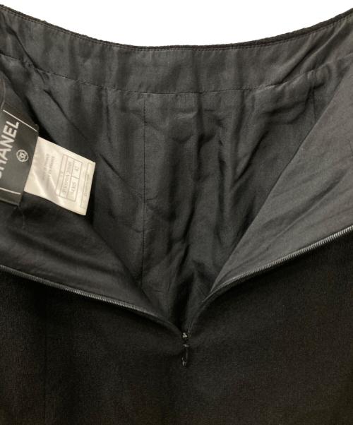 CHANEL（シャネル）CHANEL (シャネル) ココマーク ウールスカート ブラック サイズ:42の古着・服飾アイテム