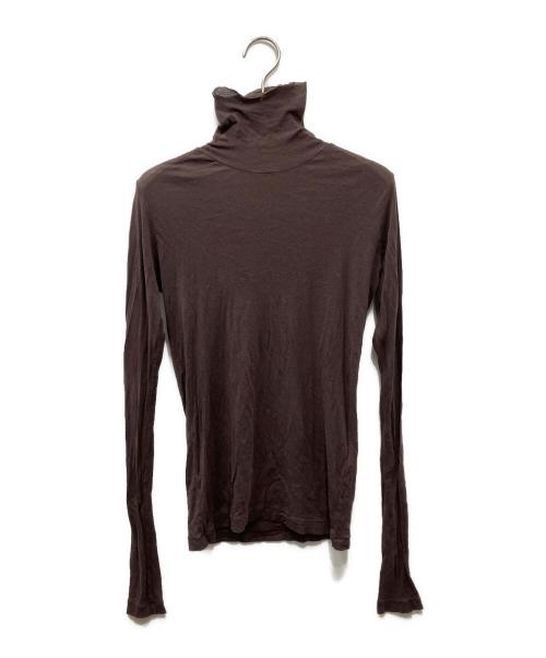 AURALEE（オーラリー）AURALEE (オーラリー) HIGH GAUGE SHEER RIB TURTLE NECK L/S TEE パープル サイズ:1の古着・服飾アイテム