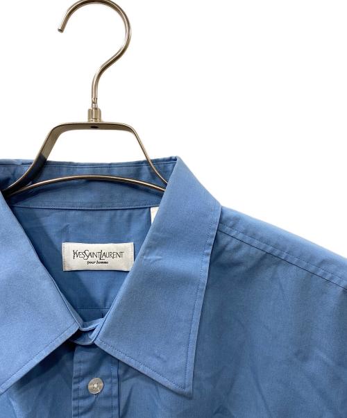 Yves Saint Laurent（イヴサンローラン）Yves Saint Laurent (イヴサンローラン) オーバーサイズシャツ ブルー サイズ:XXLの古着・服飾アイテム