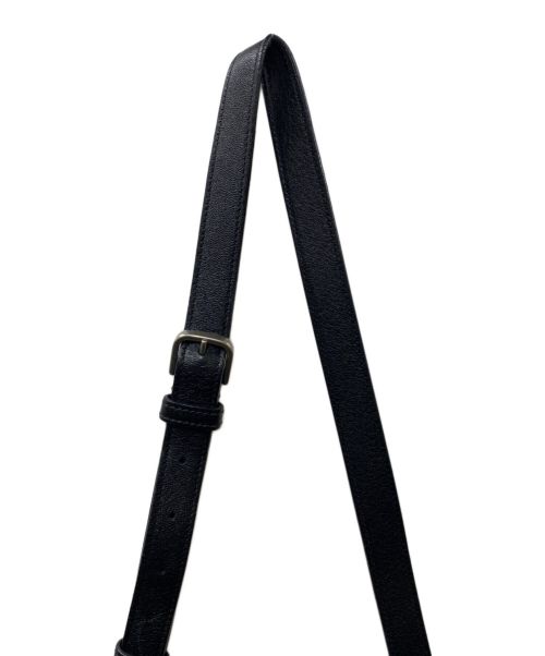 Yves Saint Laurent（イヴサンローラン）Yves Saint Laurent (イヴサンローラン) Yスタッズサッチェル レザーショルダーバッグ ブラック サイズ:OneSizeの古着・服飾アイテム