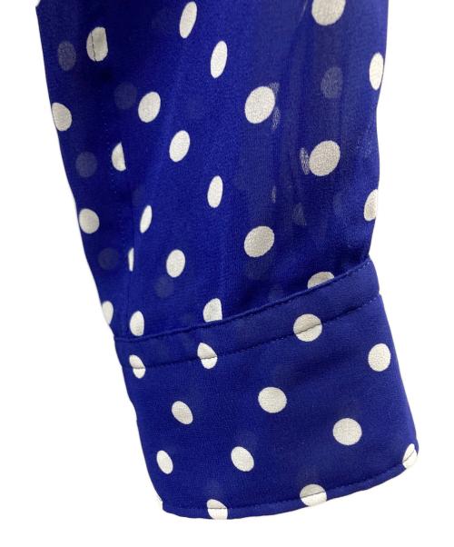 JUNYA WATANABE COMME des GARCONS（ジュンヤワタナベ コムデギャルソン）JUNYA WATANABE COMME des GARCONS ((ジュンヤワタナベ コムデギャルソン) ドットシャツ ブルー×ホワイト サイズ:Ｍの古着・服飾アイテム