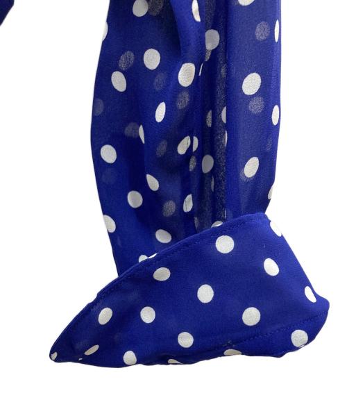 JUNYA WATANABE COMME des GARCONS（ジュンヤワタナベ コムデギャルソン）JUNYA WATANABE COMME des GARCONS ((ジュンヤワタナベ コムデギャルソン) ドットシャツ ブルー×ホワイト サイズ:Ｍの古着・服飾アイテム