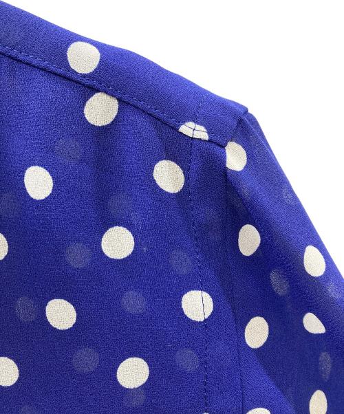 JUNYA WATANABE COMME des GARCONS（ジュンヤワタナベ コムデギャルソン）JUNYA WATANABE COMME des GARCONS ((ジュンヤワタナベ コムデギャルソン) ドットシャツ ブルー×ホワイト サイズ:Ｍの古着・服飾アイテム