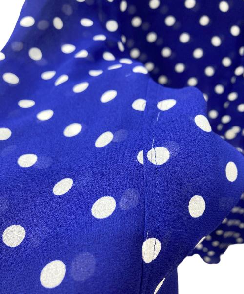 JUNYA WATANABE COMME des GARCONS（ジュンヤワタナベ コムデギャルソン）JUNYA WATANABE COMME des GARCONS ((ジュンヤワタナベ コムデギャルソン) ドットシャツ ブルー×ホワイト サイズ:Ｍの古着・服飾アイテム