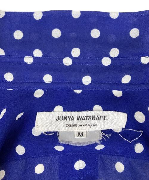 JUNYA WATANABE COMME des GARCONS（ジュンヤワタナベ コムデギャルソン）JUNYA WATANABE COMME des GARCONS ((ジュンヤワタナベ コムデギャルソン) ドットシャツ ブルー×ホワイト サイズ:Ｍの古着・服飾アイテム