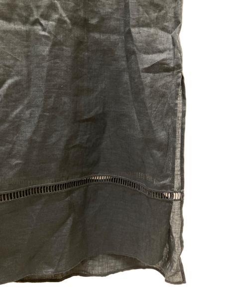 ESTNATION（エストネーション）ESTNATION (エストネーション) リネンカフタンワンピース ブラック サイズ:38の古着・服飾アイテム