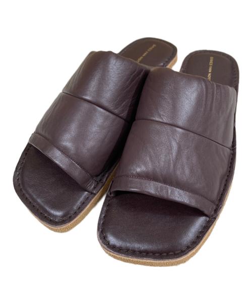 DRIES VAN NOTEN（ドリスヴァンノッテン）DRIES VAN NOTEN (ドリスヴァンノッテン) レザーサンダル ブラウン サイズ:40 1/2の古着・服飾アイテム