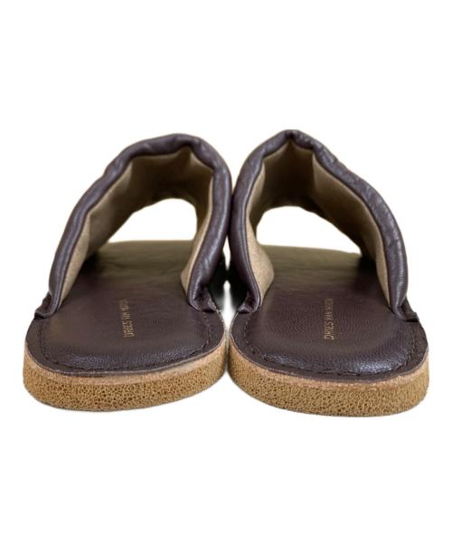 DRIES VAN NOTEN（ドリスヴァンノッテン）DRIES VAN NOTEN (ドリスヴァンノッテン) レザーサンダル ブラウン サイズ:40 1/2の古着・服飾アイテム