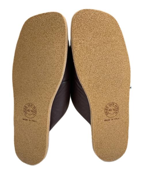 DRIES VAN NOTEN（ドリスヴァンノッテン）DRIES VAN NOTEN (ドリスヴァンノッテン) レザーサンダル ブラウン サイズ:40 1/2の古着・服飾アイテム